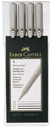 Ecco Pigment Finelinery Faber-Castell 4 ks 0,1-0,7