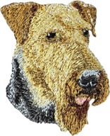Nášivka s výšivkou Airedale Terrier Nášivka odznaku Nášivka s výšivkou Airedale Terrier Nášivka odznaku