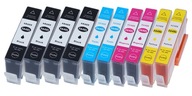 10x atramentová kazeta pre HP 364 C6380 D5460 C5380 B110A + čip 10x atramentová kazeta pre HP 364 C6380 D5460 C5380 B110A + čip