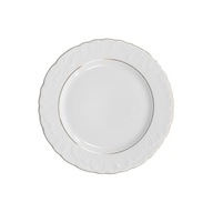 ĆMIELÓW Rokokový jedálenský tanier, zlatý prúžok, 25 cm ĆMIELÓW Rokokový jedálenský tanier, zlatý prúžok, 25 cm