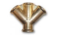 Mosadzný krížový konektor 4 X GW 1/2" Mosadzný krížový konektor 4 X GW 1/2"