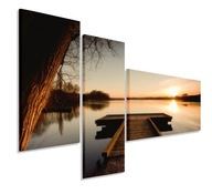 OBRAZOVÝ triptych 150x100 PLÁTNO ZÁPAD SLNKA OBRAZOVÝ triptych 150x100 PLÁTNO ZÁPAD SLNKA