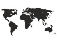 NÁLEPY NA STENU MAPA sveta XXL 240 cm NÁLEPY NA STENU MAPA sveta XXL 240 cm