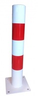 Bielo-červený kovový cestný stĺpik U12c 80cm