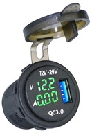 USB 3.0 RÝCHLE NABÍJANIE VOLTMETER AMPÉR Z USB 3.0 RÝCHLE NABÍJANIE VOLTMETER AMPÉR Z