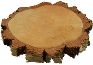 Drevený plátok s priemerom 15-20 cm, hrúbka 2 cm hrubá kôra