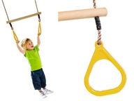 Gymnastická hojdačka Trapeze pre deti JF žltá
