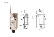 Koncový spínač HL-5050 Koncový spínač s tyčou Koncový spínač HL-5050 Koncový spínač s tyčou