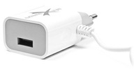 USB-C Type-C + USB 2,4A sieťová nabíjačka 1m biela USB-C Type-C + USB 2,4A sieťová nabíjačka 1m biela