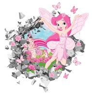 3D NÁLEPKY NA STENU pre deti Fairy 90cm #503 3D NÁLEPKY NA STENU pre deti Fairy 90cm #503