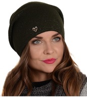 Módna poľská čiapka s niťou Strieborná čiapka KHAKI v2 Módna poľská čiapka s niťou Strieborná čiapka KHAKI v2
