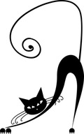 Samolepka na stenu CAT mačky mačiatka 31 x 50 cm Samolepka na stenu CAT mačky mačiatka 31 x 50 cm