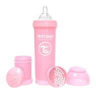 TwistShake Antikoliková fľaša 330ml ružová 4m+