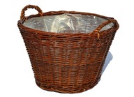 Košík do domácnosti, ovocné listy, drevo, FI 40 cm Košík do domácnosti, ovocné listy, drevo, FI 40 cm