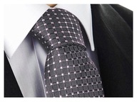 SILK 100% Ružová hodvábna kravata ŠEDÁ kj09 SILK 100% Ružová hodvábna kravata ŠEDÁ kj09