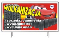 Pevný reklamný banner 3x1m Vulkanizácia pneumatík