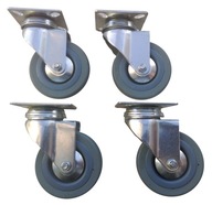 Sada 75 mm 4 ks otočných kolies sivých kolies Sada 75 mm 4 ks otočných kolies sivých kolies