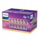 SET 6x LED ŽIAROVKA 7W = 60W WW RETRO E27 PHILIPS