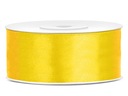 Saténová stuha a žltá veľkonočná stuha 25 mm.