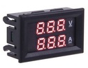 Modul ampérmetra LED panel voltmeter červený/červený (3863a)