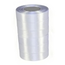 25 mm saténová stuha 6ks veľkoobchod 8002 biela