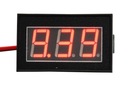 Digitálny vodotesný voltmeter 30V červený V56