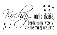 Nápis na nálepke na stenu Love me today.. 55 Nápis na nálepke na stenu Love me today.. 55