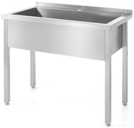 Nástenný stôl s bazénom HENDI 800x600x(V)850mm Nástenný stôl s bazénom HENDI 800x600x(V)850mm
