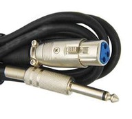 Mikrofónny kábel JACK konektor 6,3 m / gn XLR 10 m (1342