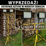 Halogénová lampa, LED svietidlo na statíve x2 Halogénová lampa, LED svietidlo na statíve x2