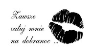 Nápis nálepky na stenu - Always kiss me... 2 Nápis nálepky na stenu - Always kiss me... 2