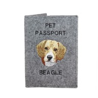 Beagle Vyšívaný obal na pas Beagle Vyšívaný obal na pas