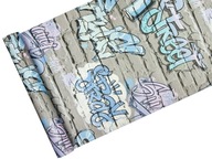 Pastelové GRAFFITI TAPETY na tehle - 3D efekt Pastelové GRAFFITI TAPETY na tehle - 3D efekt