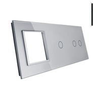 LIVOLO PANEL 3 MODULY 2+1+G PRE VYPÍNAČE A ZÁSUVKY LIVOLO PANEL 3 MODULY 2+1+G PRE VYPÍNAČE A ZÁSUVKY