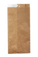 Papierová taška s okienkom, šedá 13x5x29cm, 1000 ks Papierová taška s okienkom, šedá 13x5x29cm, 1000 ks