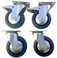 Sada kolies fi 100 mm 4 ks KOLESO, brzda 500 KG Sada kolies fi 100 mm 4 ks KOLESO, brzda 500 KG