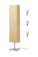 IKEA MAGNARP Stojacia lampa 144 cm + 3 x ŽIAROVKA