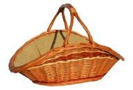 Masívny dekoratívny XXL košík na drevo - orezaný