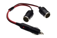 Rozbočovač do autozapaľovača 12/24V s LED Rozbočovač do autozapaľovača 12/24V s LED