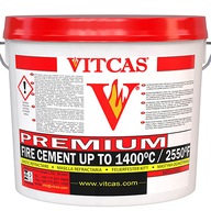 Tmel spomaľujúci horenie - 1250°C Premium VITCAS 25 kg