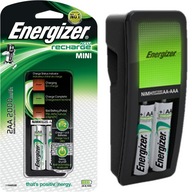 ENERGIZER Mini nabíjačka batérií AAA R3 AA R6 + 2x AA dobíjacie batérie 2000mAh ENERGIZER Mini nabíjačka batérií AAA R3 AA R6 + 2x AA dobíjacie batérie 2000mAh