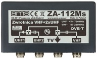 Anténny diplexer ZA-112Ms FM/VHF 2xUHF DAB MUX8