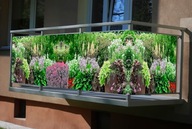 Balkónový kryt Kvety Rastliny Návrhy podľa veľkosti