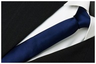 NARROW 6 cm pánska kravata Sledź Smooth NAVY BLUE wp3 NARROW 6 cm pánska kravata Sledź Smooth NAVY BLUE wp3