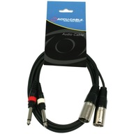 2 x Jack Mono 2 x XLR samec 3 m metrov 2 x Jack Mono 2 x XLR samec 3 m metrov