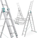 Hliníkový rebrík 3x8 NA SCHODY ALVE-PROFI 'M'