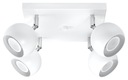 LAMP Stropné svietidlo OCULARE 4 White ROTATED BALLS Square
