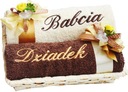 SKVELÝ DARČEK pre babičku a dedka Uteráky v košíku