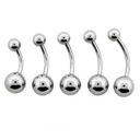 Piercing do pupka z titánu G23 - dĺžka 8 mm