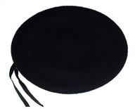 BERET PÁNSKY VOJENSKÝ ŠTÝL ČIERNA LISOVANÁ 61 cm